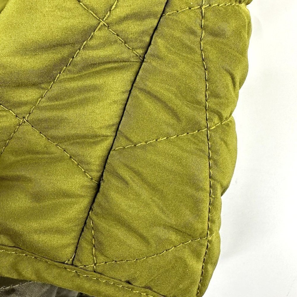 * J. Jill Green Quilted Vest Women’s Size Small Lightweight Fall Layering Piece - Picture 7 of 9